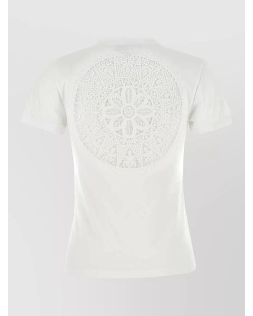 Loewe White Cotton Paula Ibiza Short Sleeve T Shirt