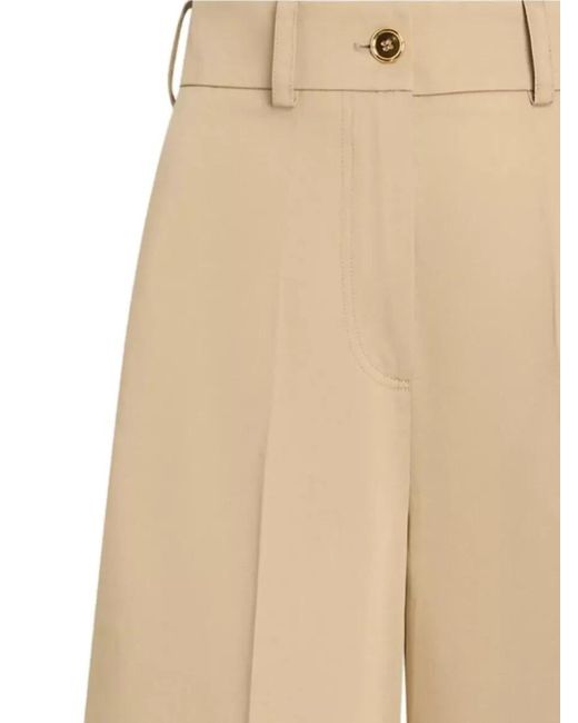 Patou Natural Tailored Bermuda Shorts