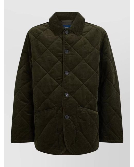 Polo Ralph Lauren Green Velvet Lightweight Jacket for men