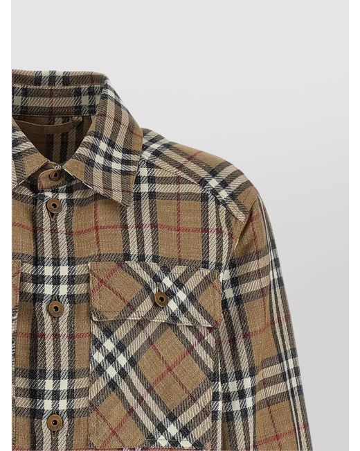 Burberry Multicolor Cotton Linen Shirt for men