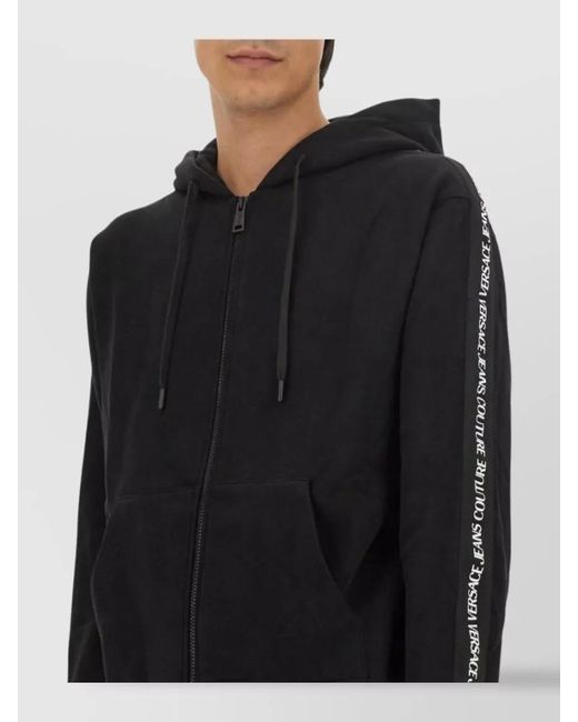 Versace Jeans Couture Black Regular-Fit Hoodie for men