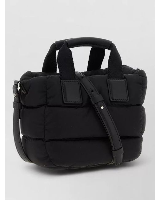 Moncler Black Micro Caradoc Nylon Crossbody Bag