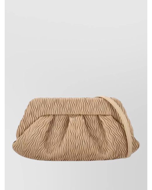 THEMOIRÈ Natural Tia Clutch Soft Structure Pleated Texture
