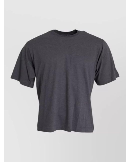 Dolce & Gabbana Gray Cotton Crew Neck Short Sleeve T Shirt for men