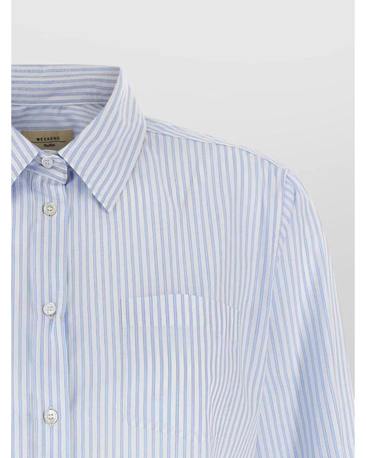 Weekend by Maxmara Blue Cotton Shirt