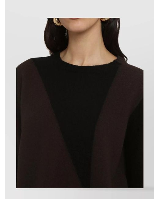 Jil Sander Black Ribbed Wool Crew-Neck Jumper