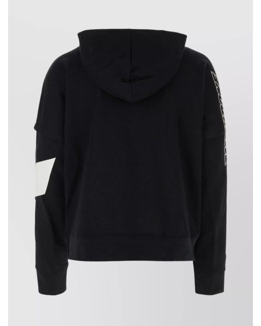 we11done Black Cotton Sweatshirt for men