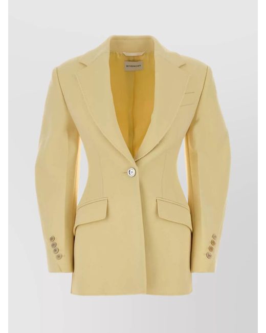 Givenchy Yellow Crepe Blazer