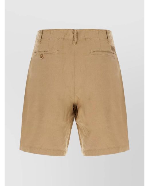 Polo Ralph Lauren Natural Linen And Cotton Blend Bermuda Shorts for men