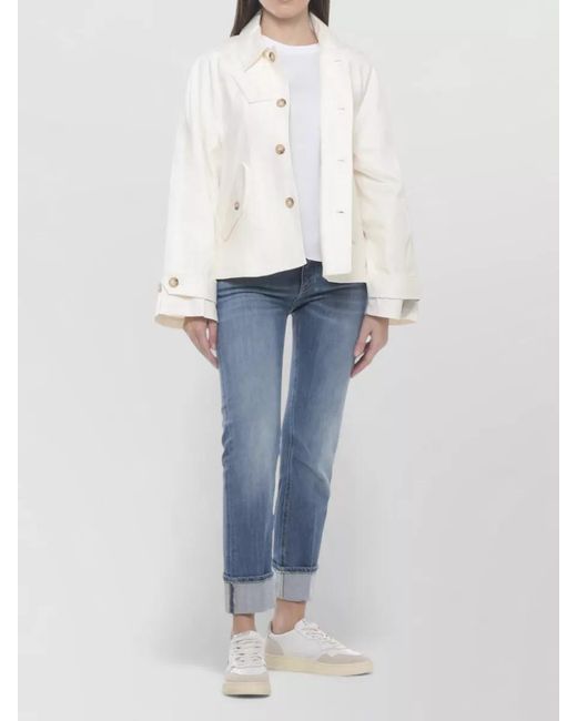 Autry White Leather Low-Top Sneakers