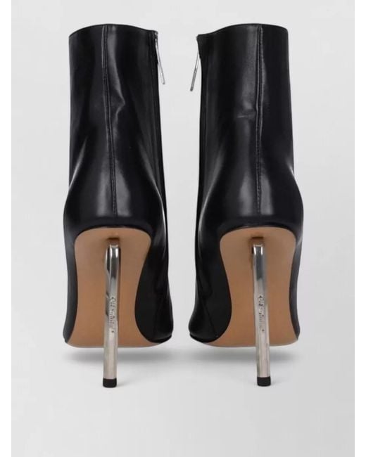 Off-White c/o Virgil Abloh Black Leather Ankle Boots