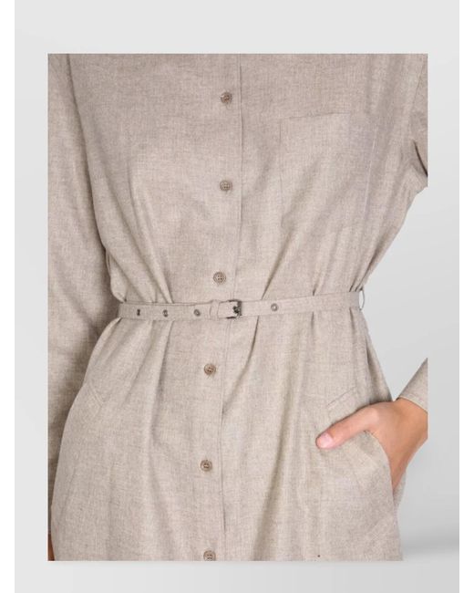 Aspesi Multicolor Wool Blend Shirt Dress