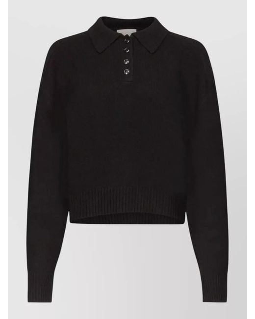 Loulou de Saison Black Homere Boxy Knit Sweater