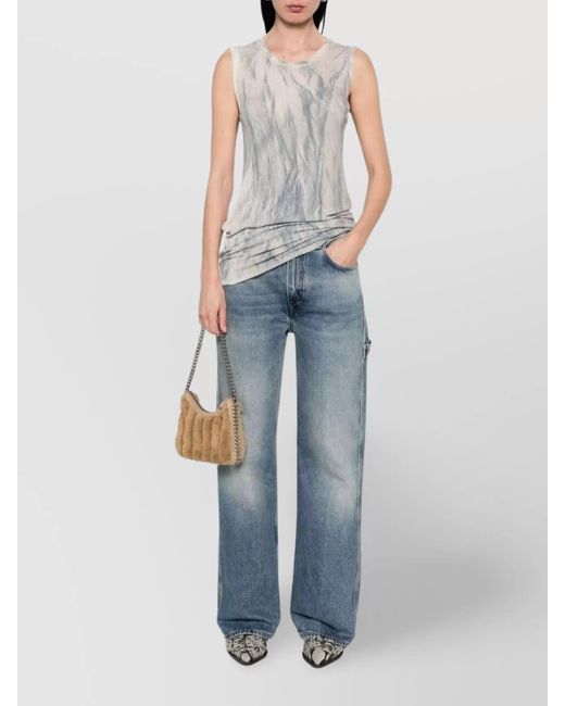 Haikure Blue Denim Wide-Leg Jeans