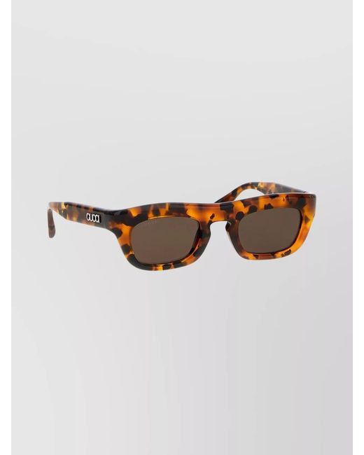 Gucci Brown Rectangular Sunglasses for men