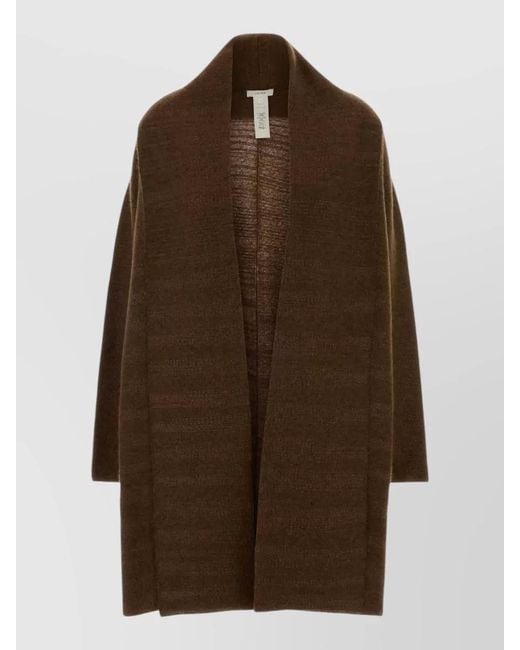 The Row Brown Cashmere Blend Novaan Long Sleeve Cardigan