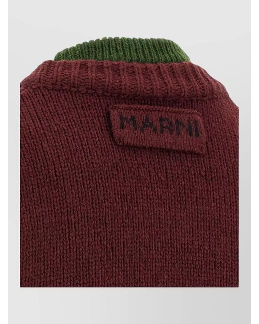 Marni Multicolor Wool Sleeveless Jumper