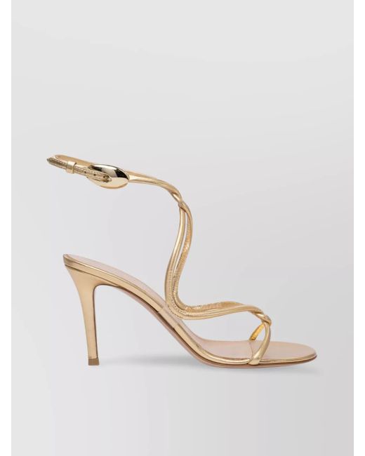 Gianvito Rossi Metallic Leather Sandals