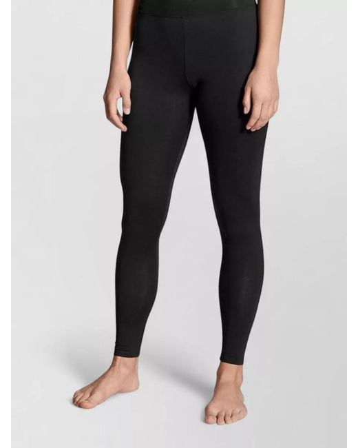 Calida Blue Stretch Leggings Pants Elastic Waistband Design