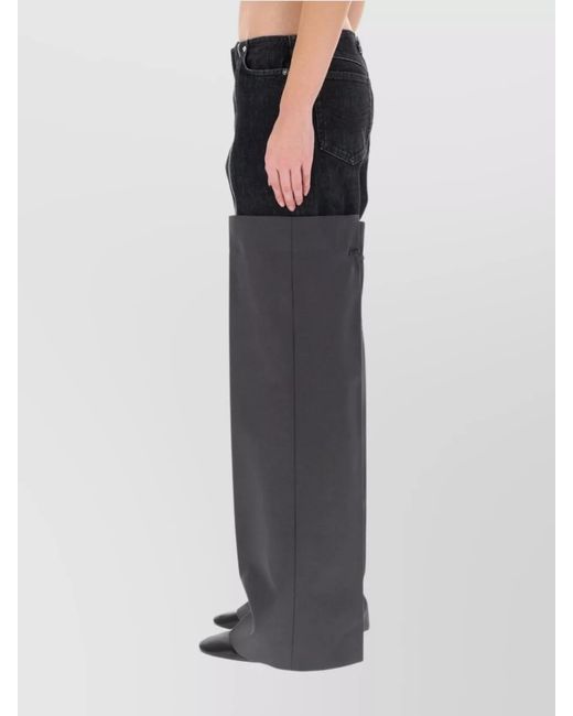 Jean Paul Gaultier Black Wide-Leg Trousers