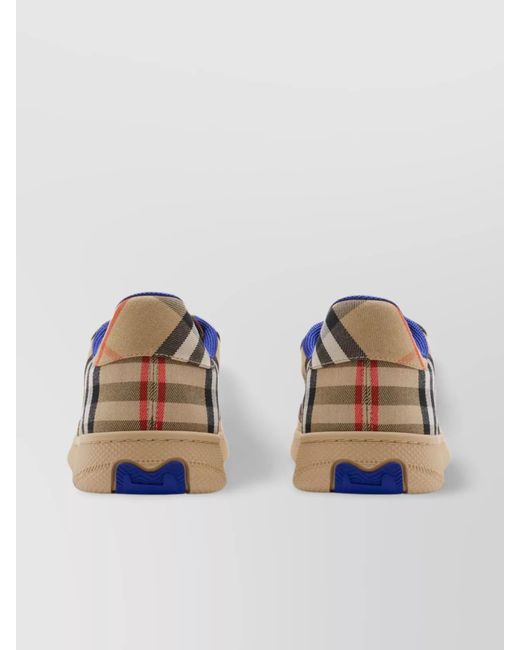 Burberry Natural Check Terrace Low-Top Sneakers