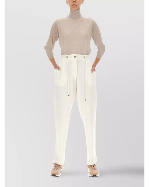 Tom Ford White Cashmere Silk Relaxed-Fit Turtleneck Jumper