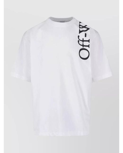 Off-White c/o Virgil Abloh White Crew Neck Shirt Short Sleeves Design for men