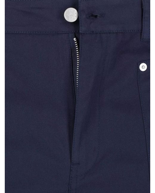Paloma Wool Blue Straight Leg Pants Belt Loops Pockets