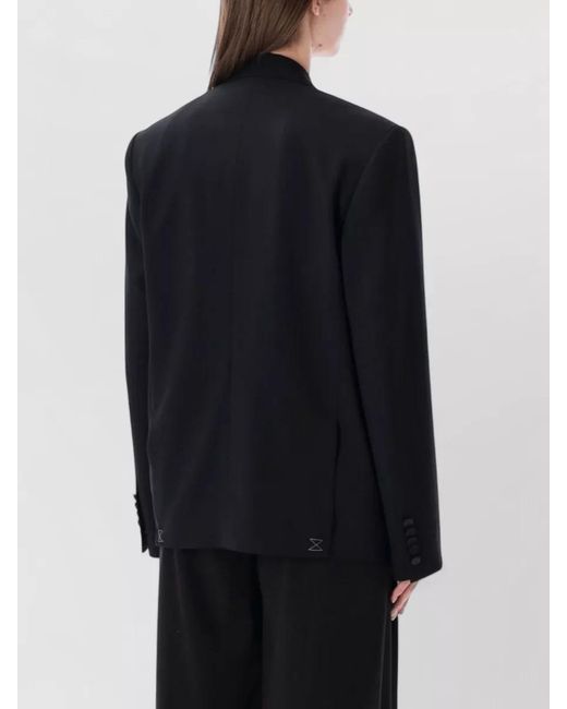 Dries Van Noten Blue Bosea Tuxedo Jacket Peak Lapels Wool