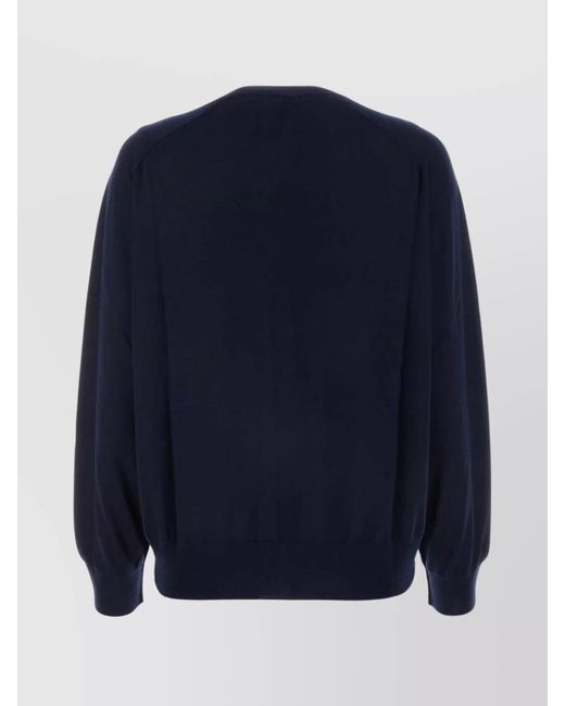 Bottega Veneta Blue Cashmere Cardigan