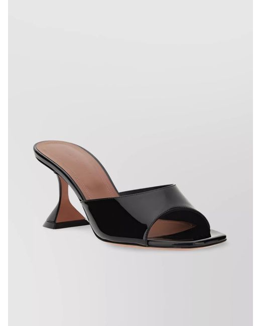 AMINA MUADDI Multicolor Geometric Heel Open Toe Pumps