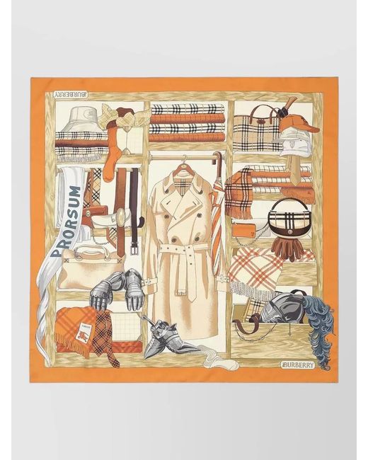Burberry Metallic Silk Scarf