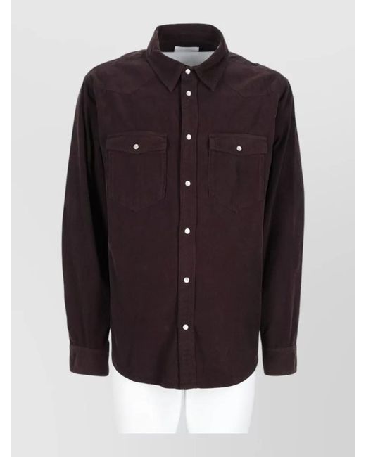 Isabel Marant Black Cotton Shirt Jacket for men