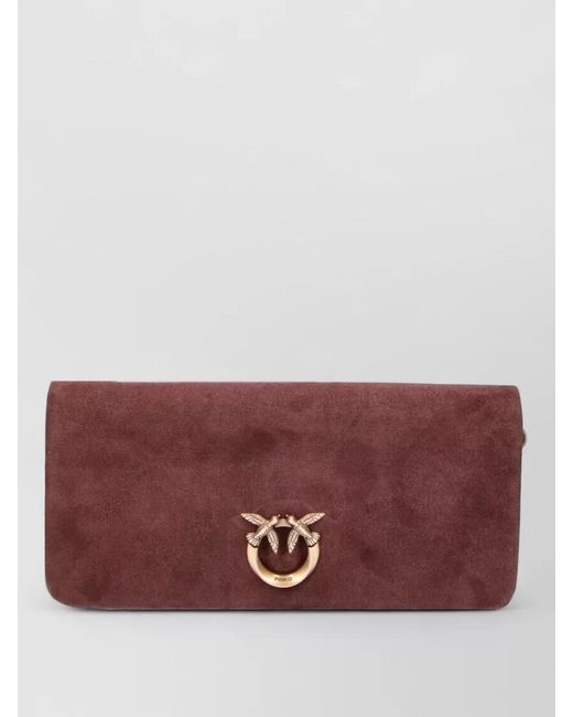 Pinko Purple Love Bag Clutch Bag
