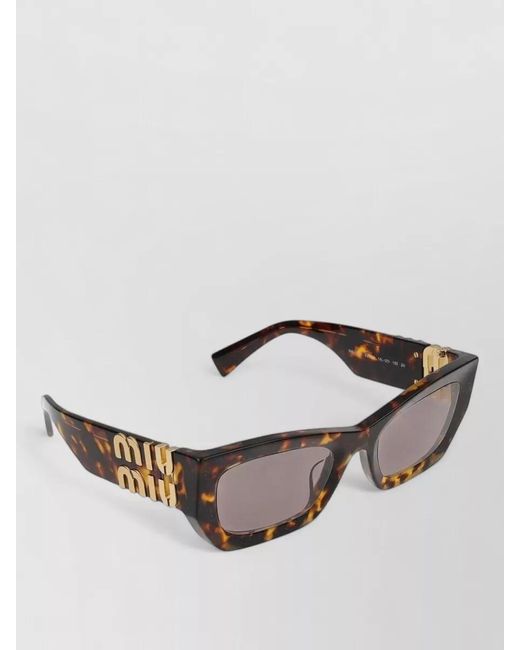 Miu Miu Multicolor Sunglasses Rectangular Thick Arms Model 0Mu 09Ws
