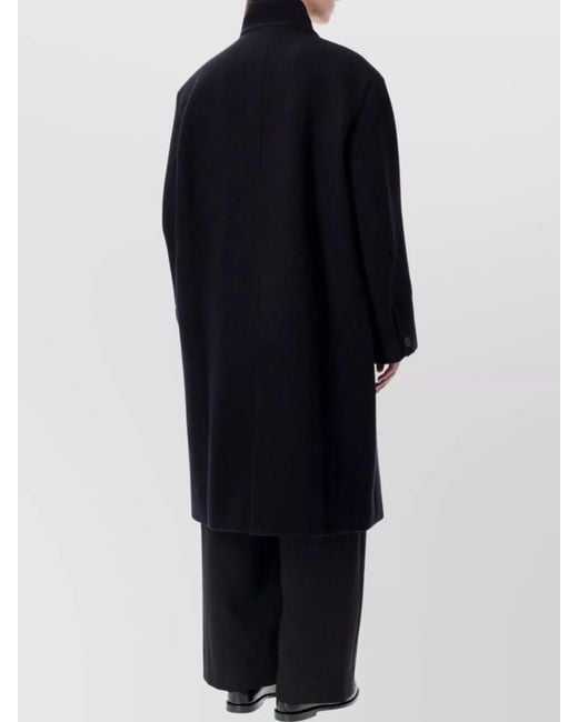 Studio Nicholson Blue Cashmere Wool Tailored Coat