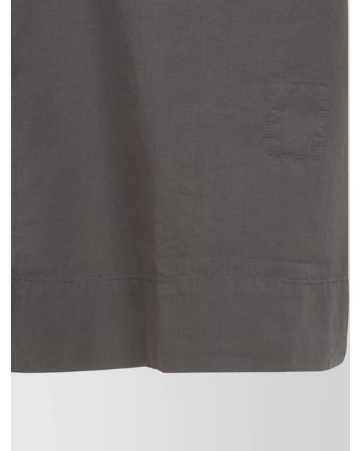 Rick Owens Gray Cotton Short-Sleeve Shirt for men