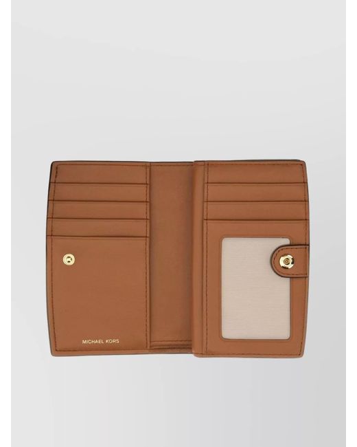 Michael Kors Brown Leather Bryant Medium Wallet