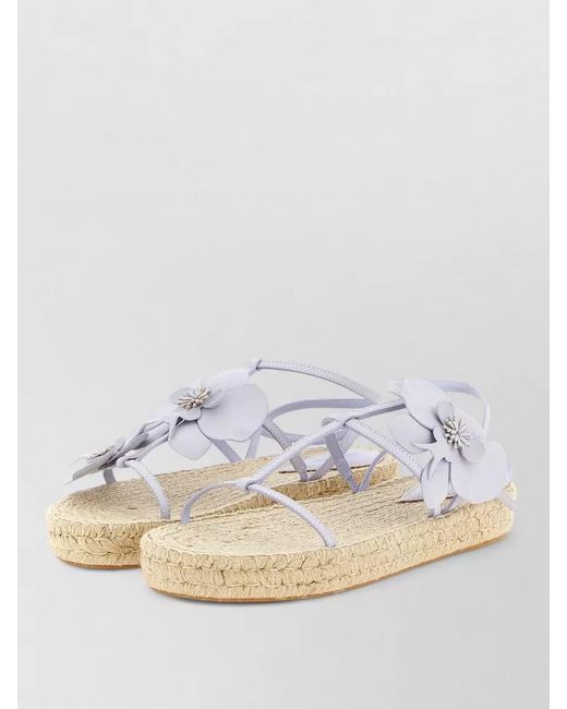 Zimmermann Metallic Leather Orchid Sandals