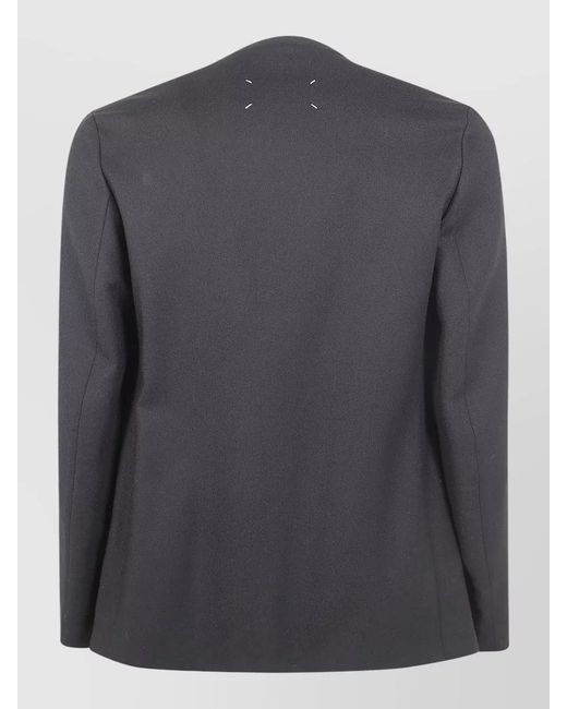 Maison Margiela Blue Wool Blazer