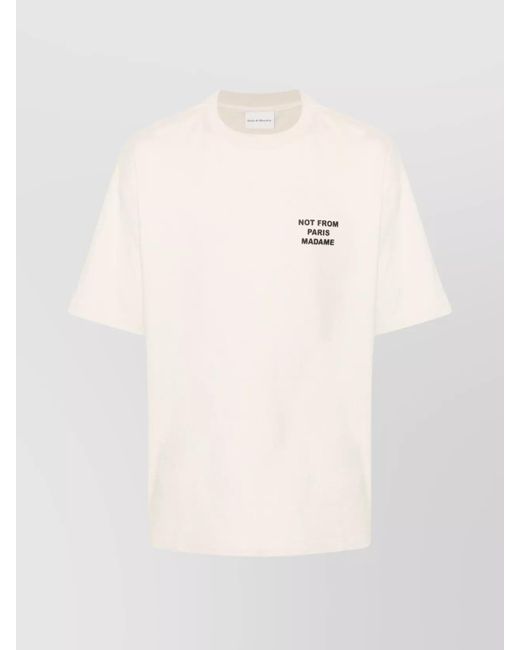 Drole de Monsieur Natural Cotton Slogan T-Shirt for men