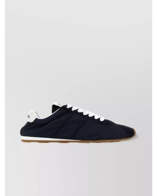 Miu Miu Blue Low-Top Sneakers