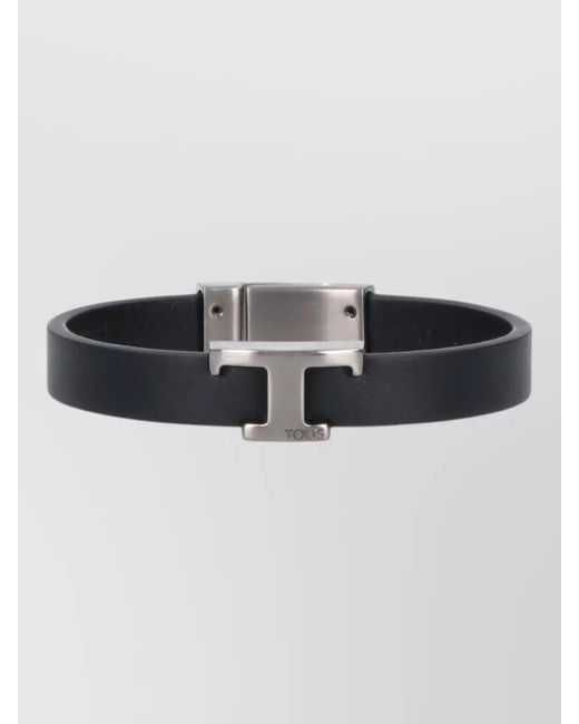 Tod's Black Bracelet Set Adjustable Fit Jewelry Piece for men