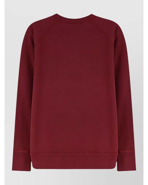 Isabel Marant Red Milly Ny Recycled Material Crewneck Sweatshirt