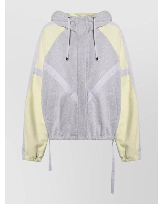The Attico White Bomber Sweatshirt