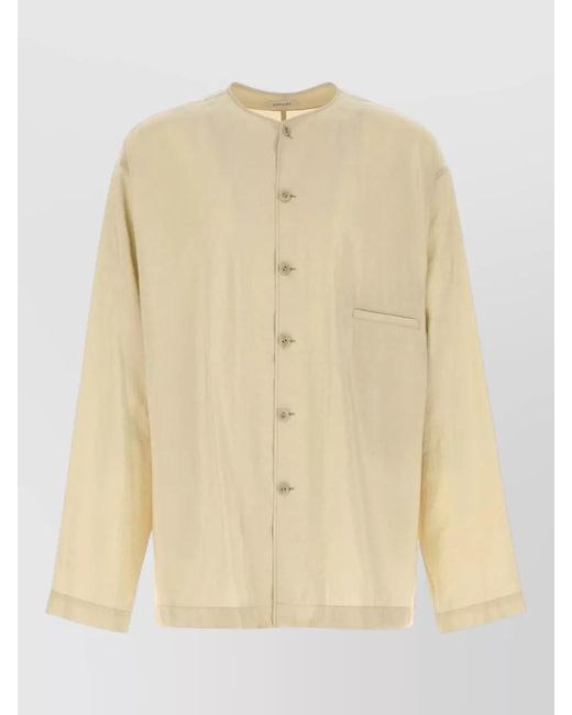 Lemaire Natural Silk Shirt Jacket for men