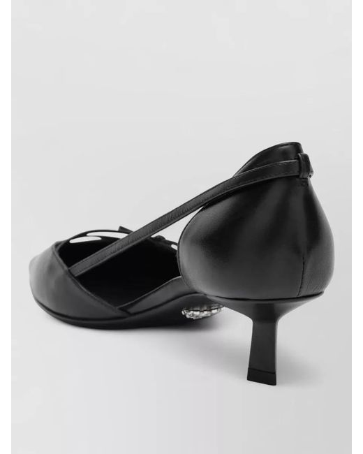 Prada Multicolor Kitten Heel Pointed Toe Strappy Pumps