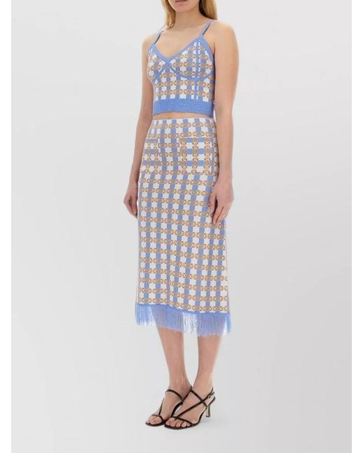 Baum und Pferdgarten Multicolor Viscose Fitted Skirt