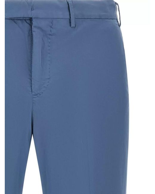 PT Torino Blue Master Tailored Trousers Belt Loops Pockets for men