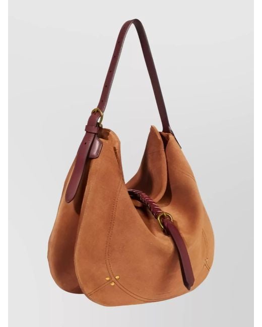 Jérôme Dreyfuss Brown Leather Shoulder Bag